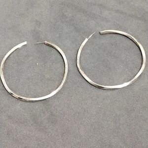Chic Silver Hoop Earrings